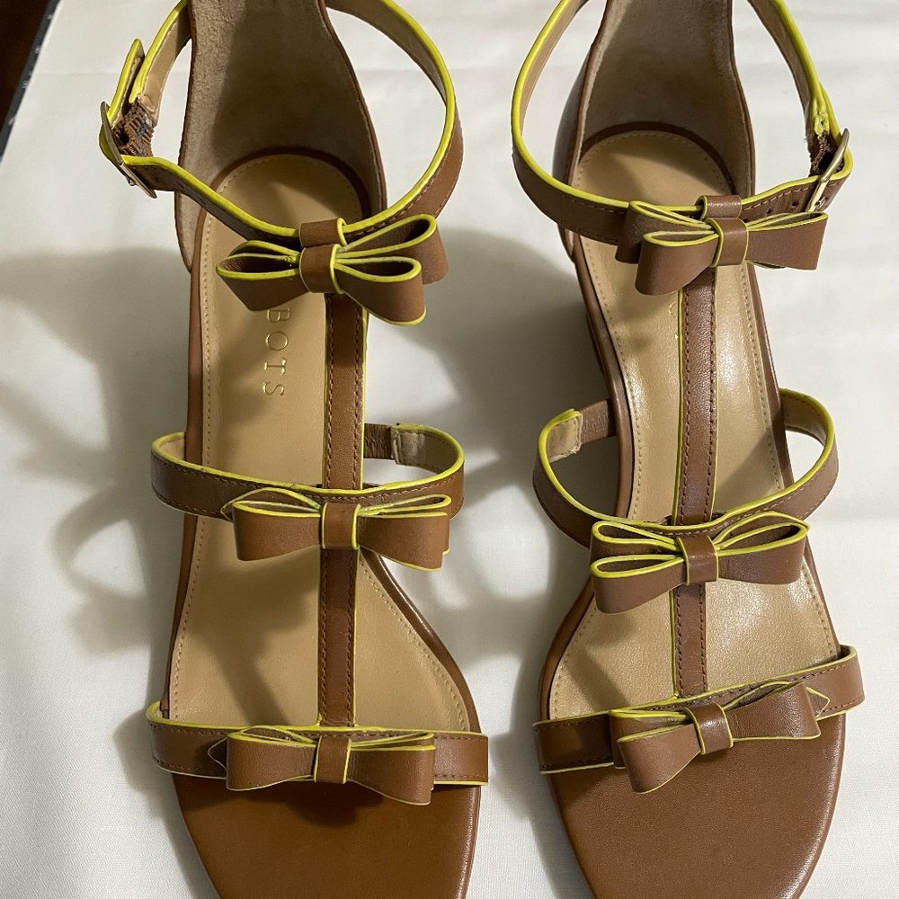 Adorable Talbots wedge heel dress sandal.